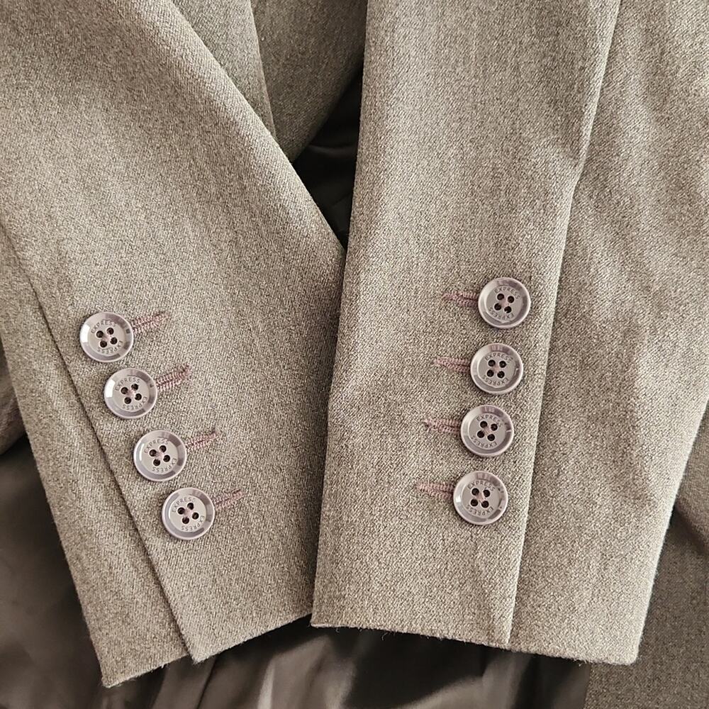 Express Design Studio Grey Button Front Blazer 4 - image 6